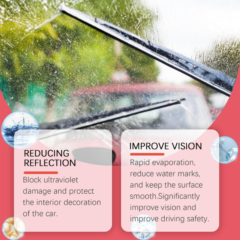 Glass Oil Film Cleaning Solution & Brush