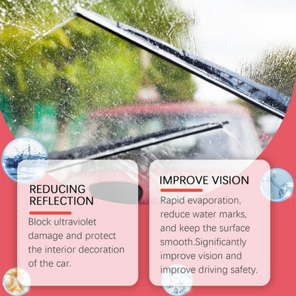 Glass Oil Film Cleaning Solution & Brush