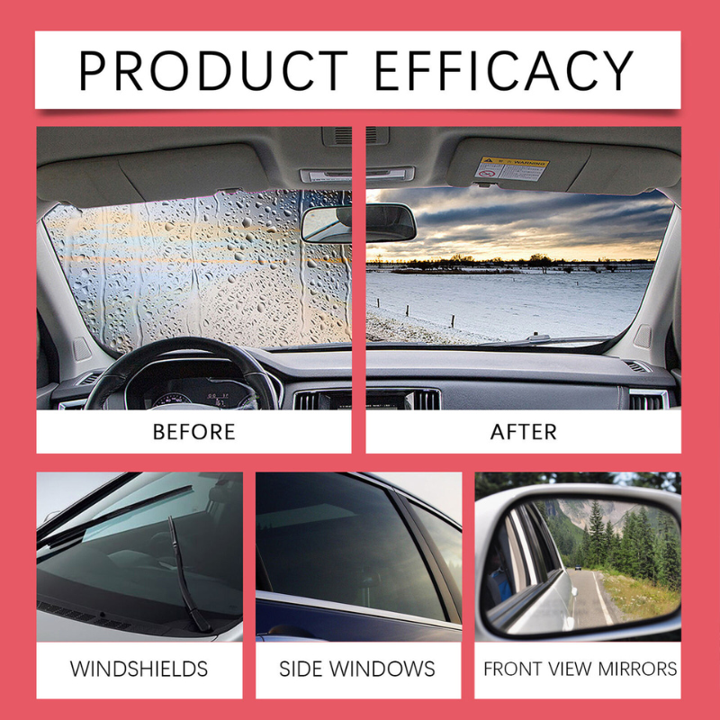 Glass Oil Film Cleaning Solution & Brush