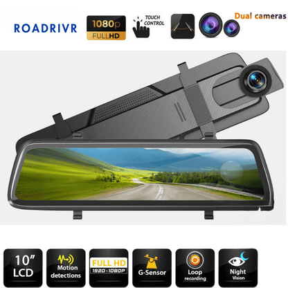 Roadrivr™  Rear View Mirror Dash Camera 1080P Resolution